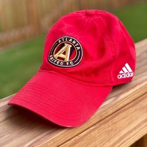 Atlanta United FC Adidas Red Logo Dad Hat. Used